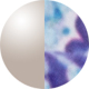 Matt Silver Blue Floral