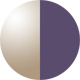 Clear Purple & Gold