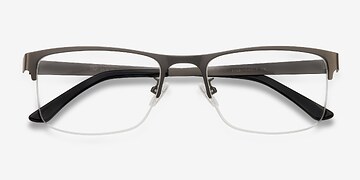 Gunmetal Grip -  Metal Eyeglasses