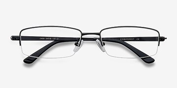 Black Cassi -  Classic Metal Eyeglasses