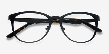 Matte Black Neta -  Metal Eyeglasses