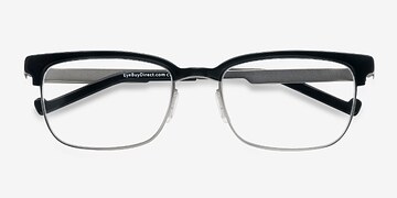Black Edgar -  Designer Metal Eyeglasses