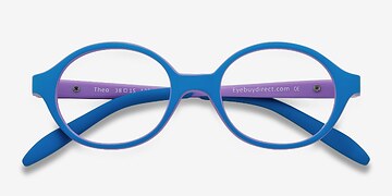 Blue/Purple Theo -  Lightweight Plastic Eyeglasses