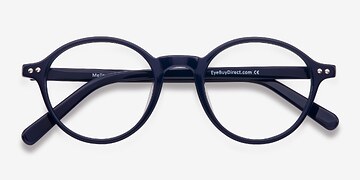 Navy Mellow -  Classic Plastic Eyeglasses