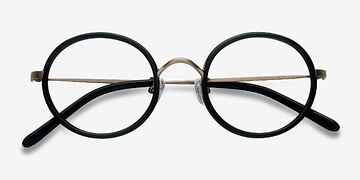 Black Gemini -  Designer Metal Eyeglasses