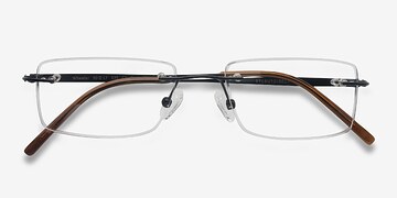 Black Wheeler -  Lightweight Titanium Eyeglasses