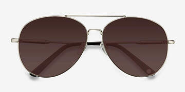  Matte Silver  Camp -  Vintage Metal Sunglasses