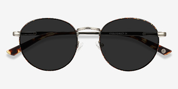 Tortoise Silver Saigon -  Metal Sunglasses