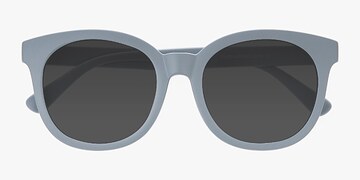 Matte Blue Elena -  Vintage Plastic Sunglasses