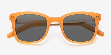 Matte Orange Peach -  Metal Sunglasses