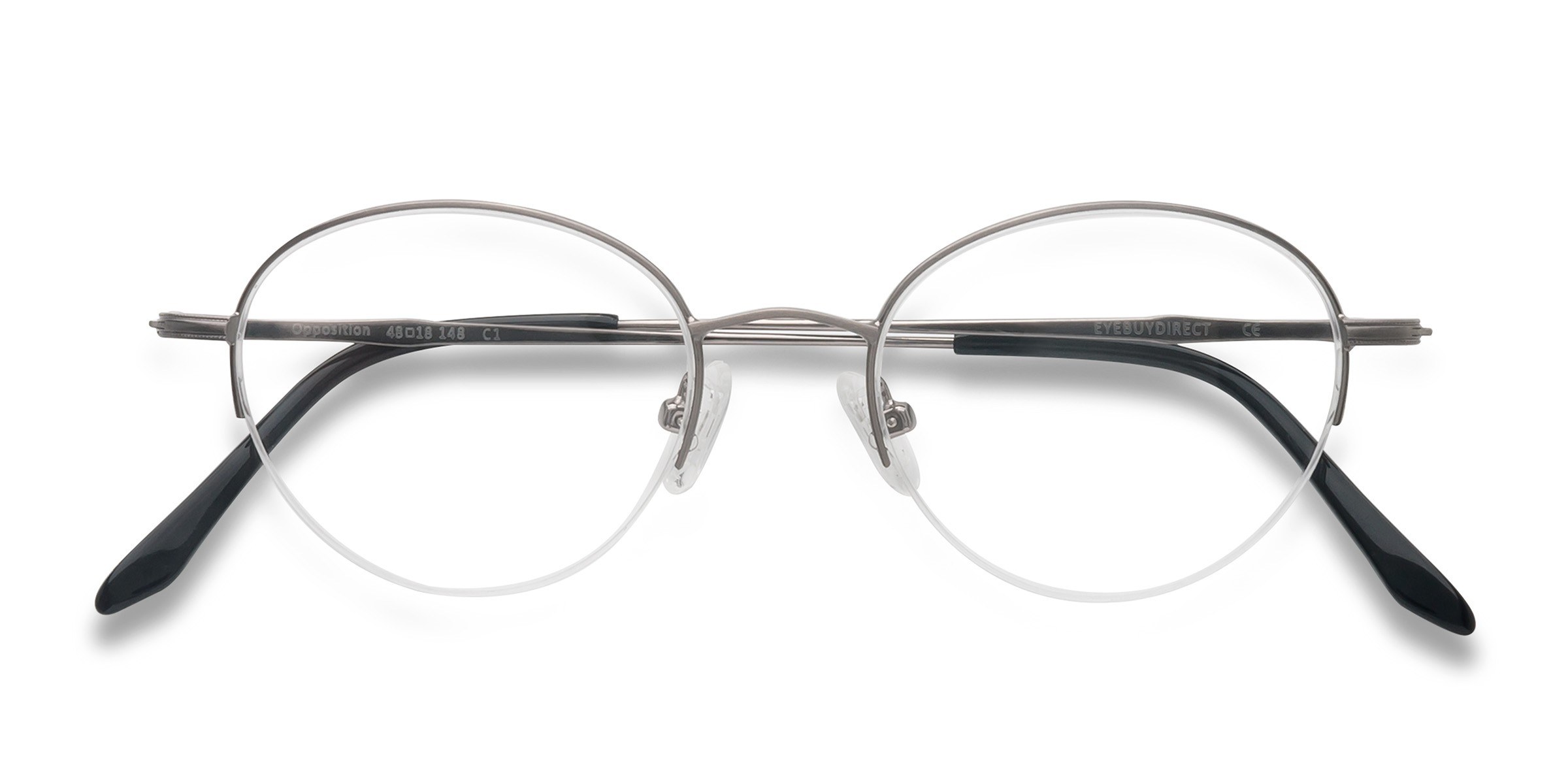 Gunmetal Opposition - Métal Lunettes de vue