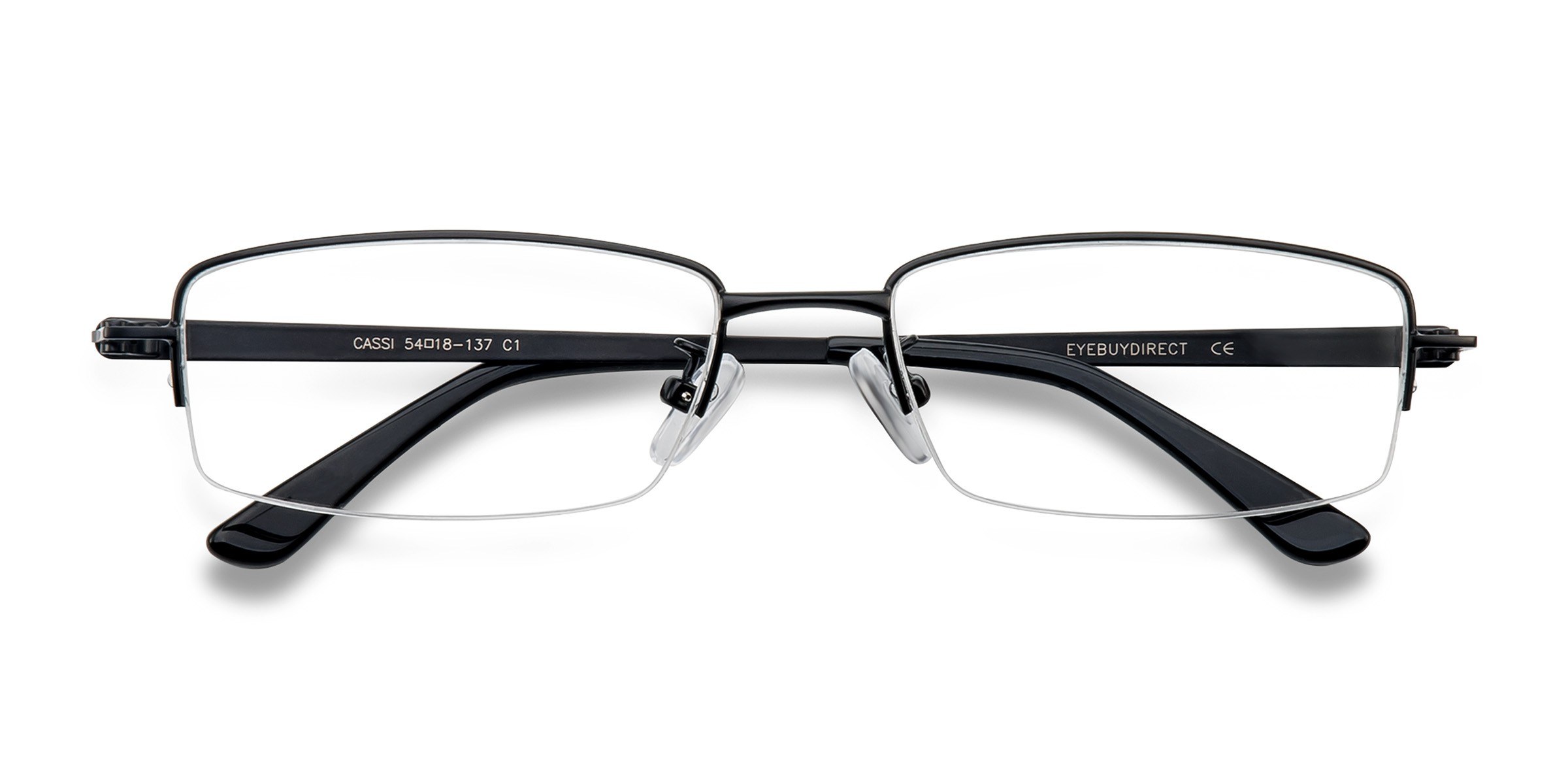 Noir Cassi -  Métal Lunettes de vue