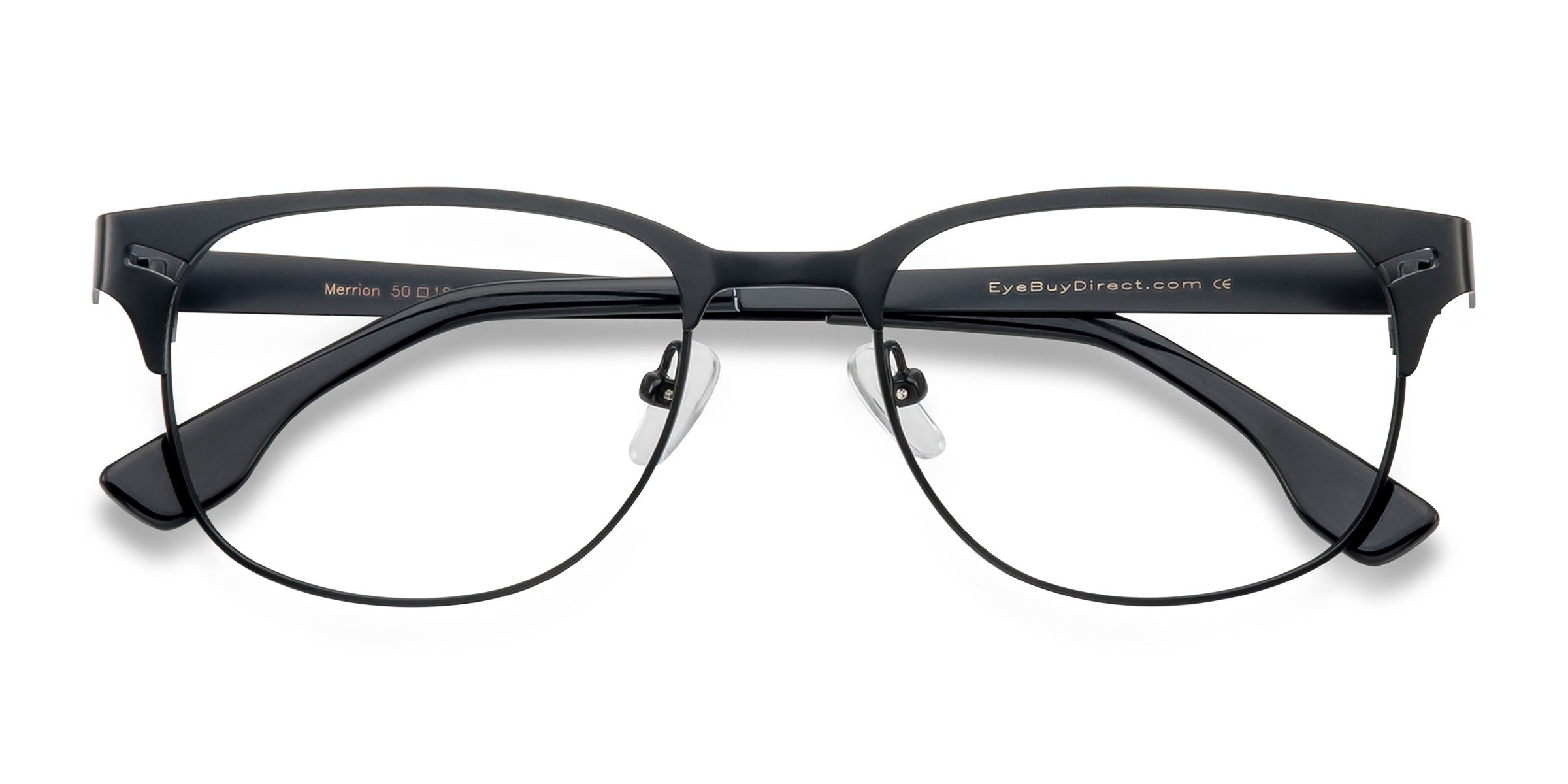 Noir Merrion - Métal Lunettes de vue