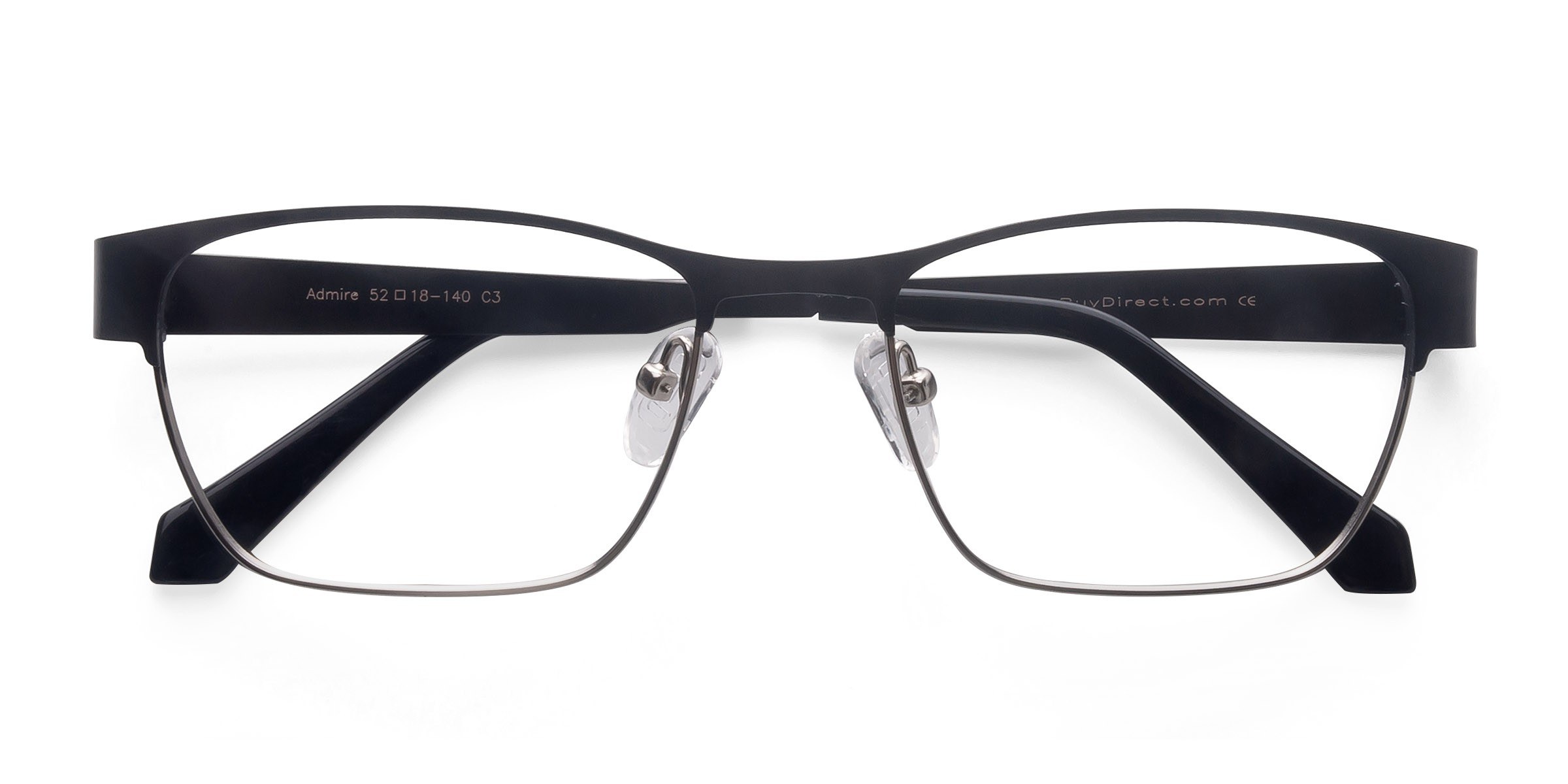 Black Silver Admire - Metal Eyeglasses
