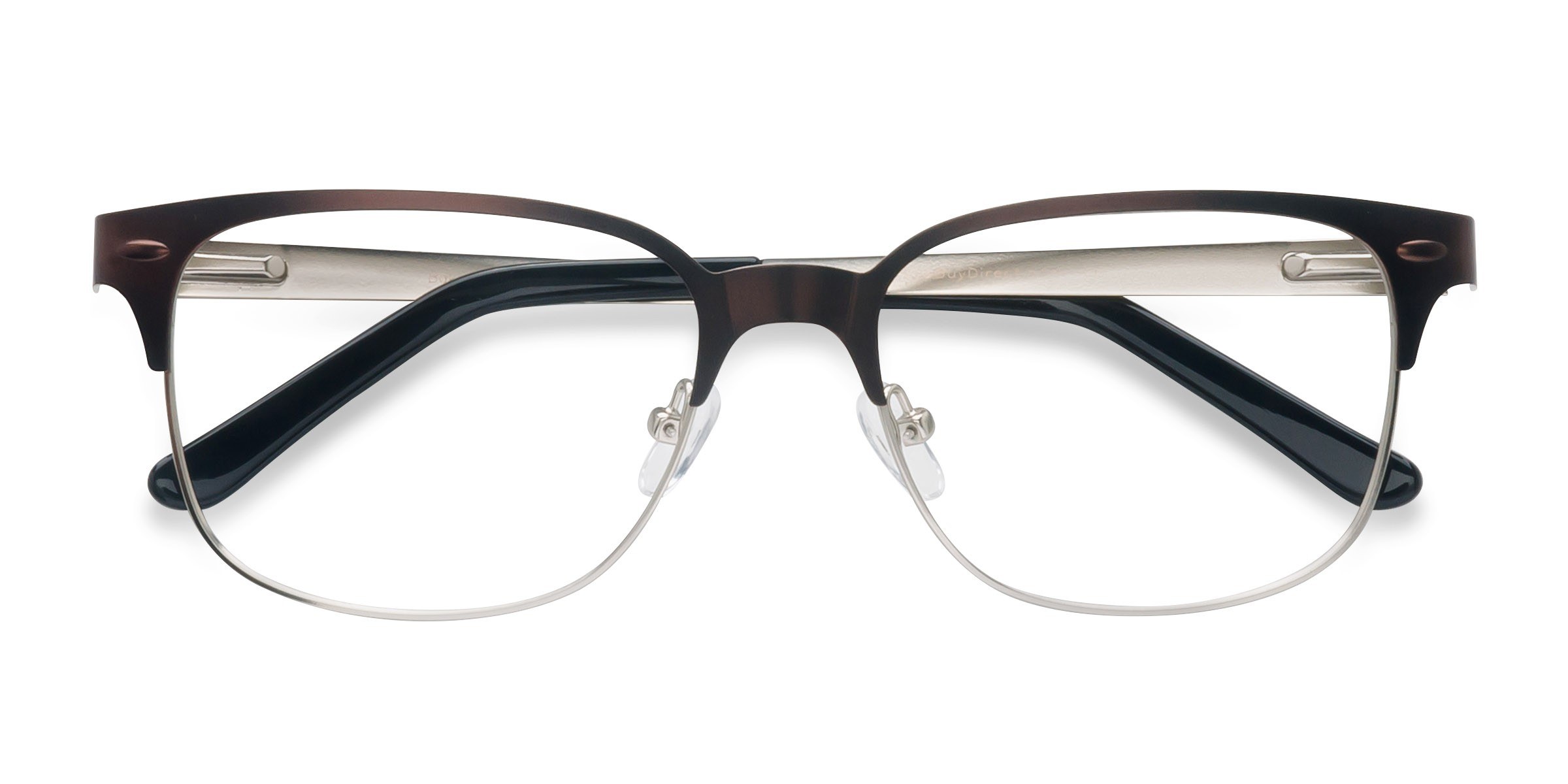 Brown Silver Baker Street - Metal Eyeglasses
