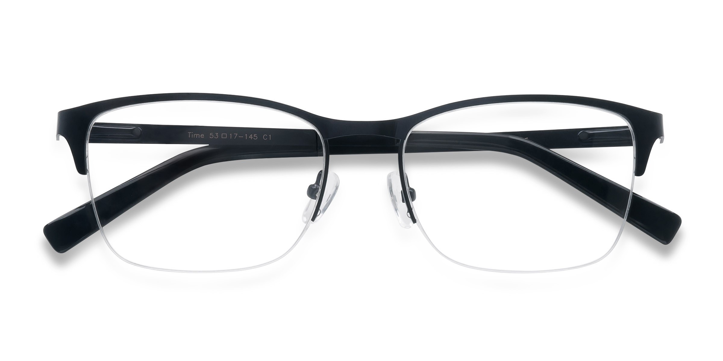 Navy Time - Metal Eyeglasses