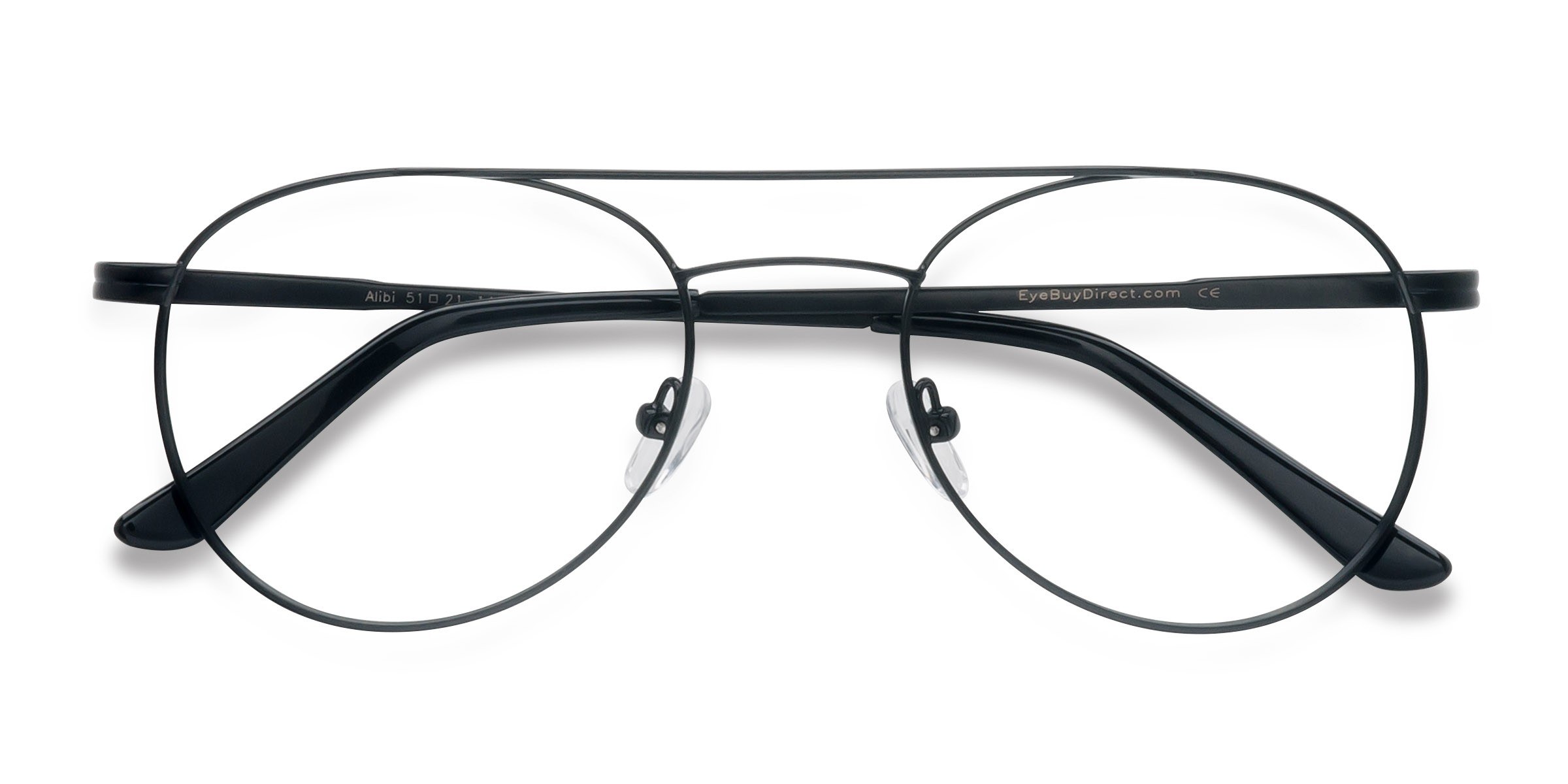 Noir Alibi -  Métal Lunettes de vue