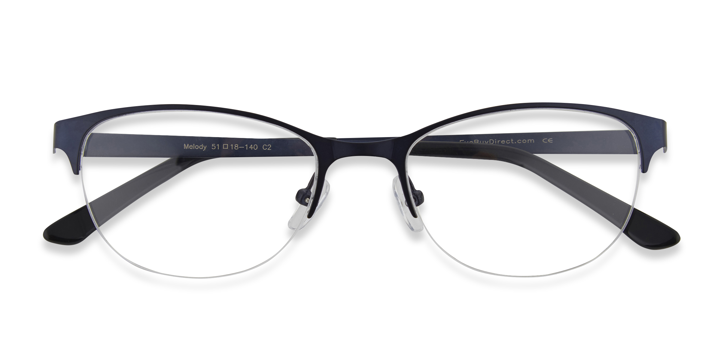 Bleu marine Melody - Métal Lunettes de vue