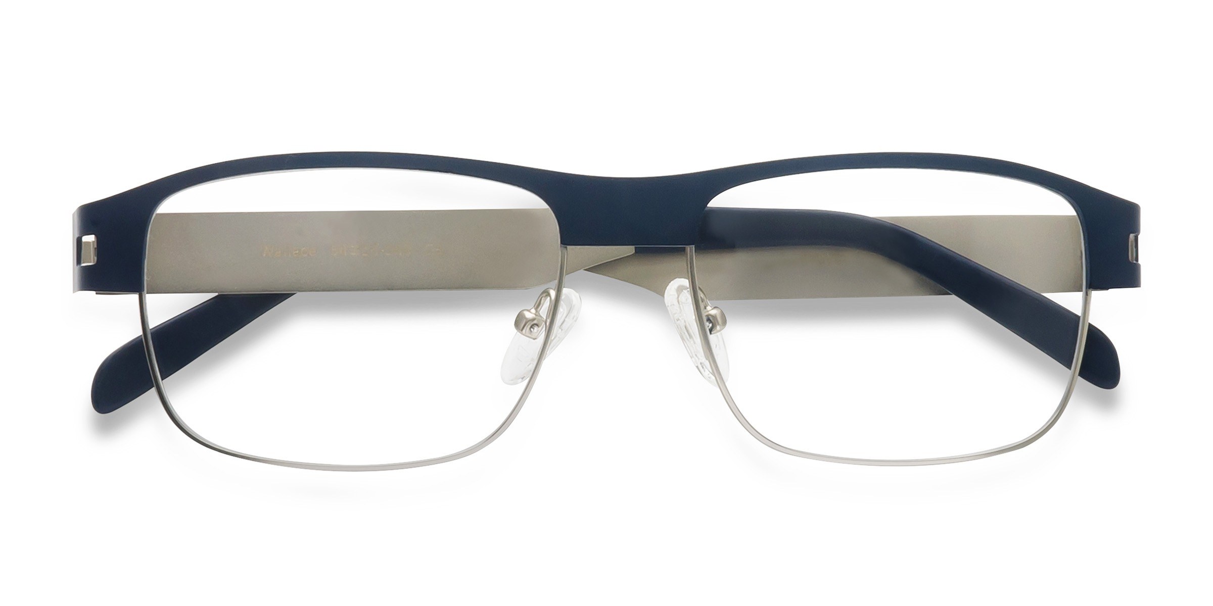 Matte Navy Wallace - Metal Eyeglasses