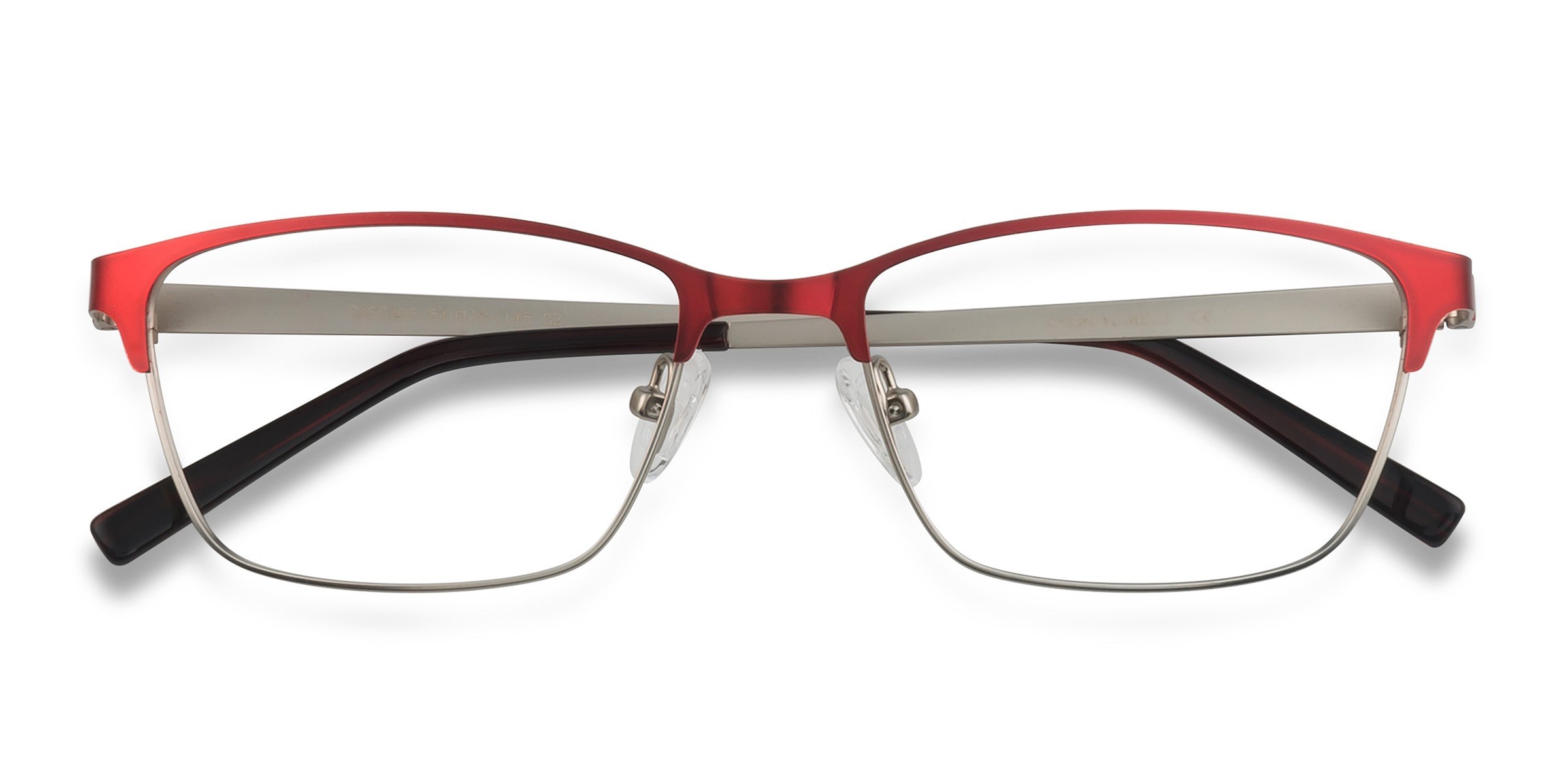 Rouge Cascade - Métal Lunettes de vue
