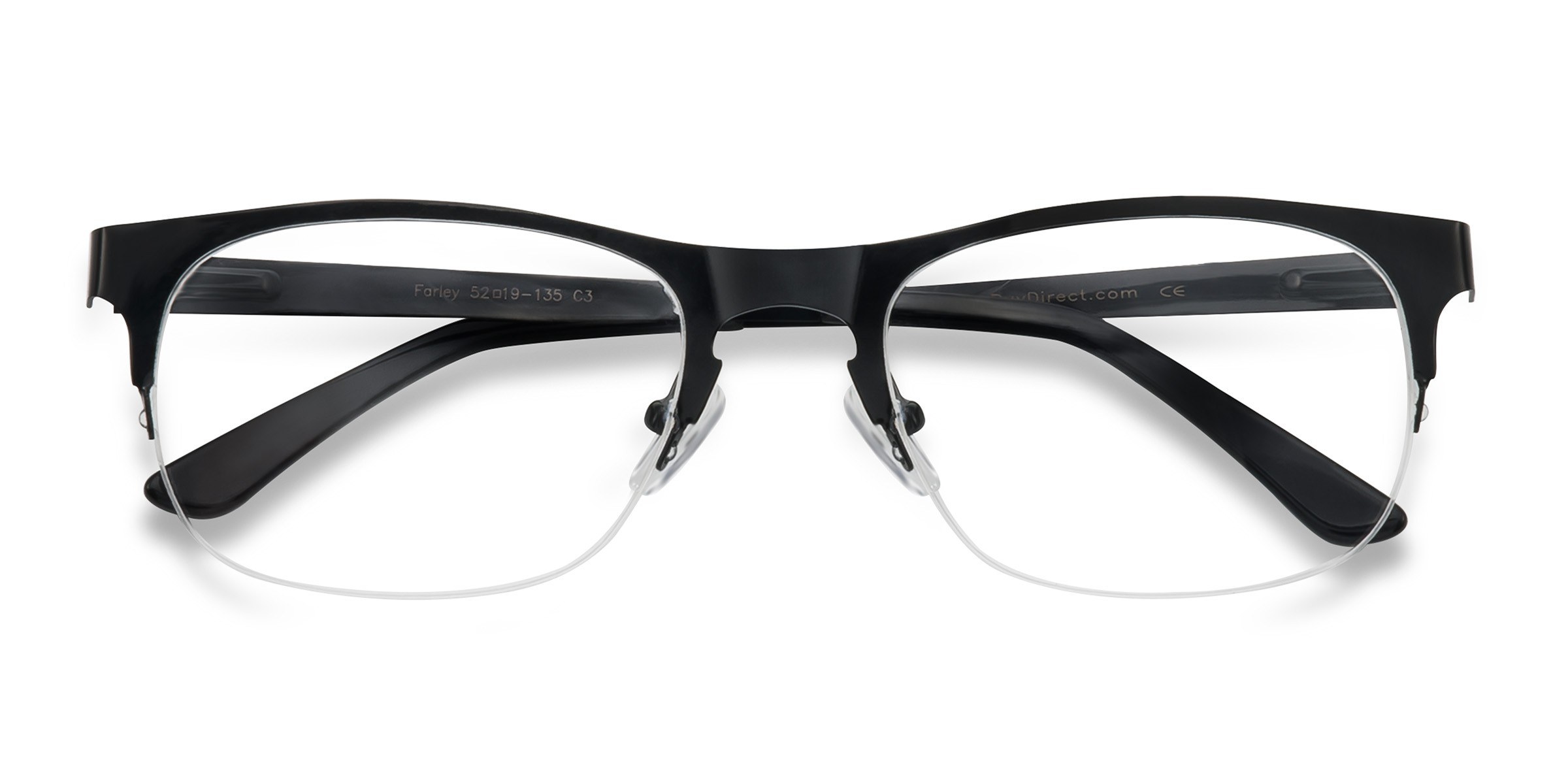 Black Farley - Metal Eyeglasses
