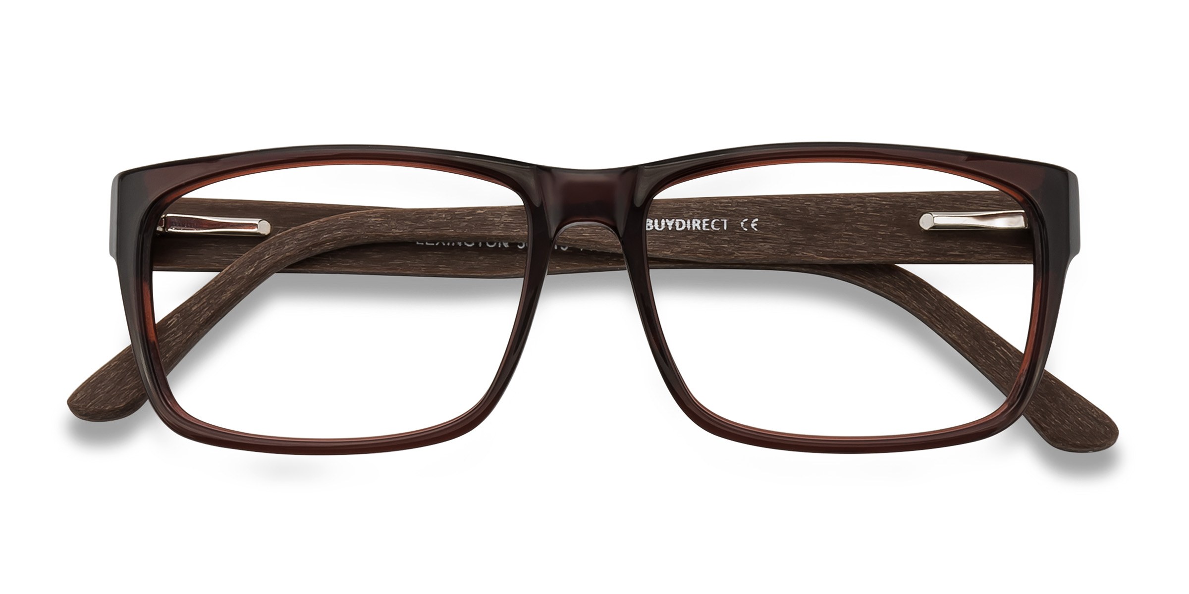 Brown Lexington -  Wood-texture Eyeglasses
