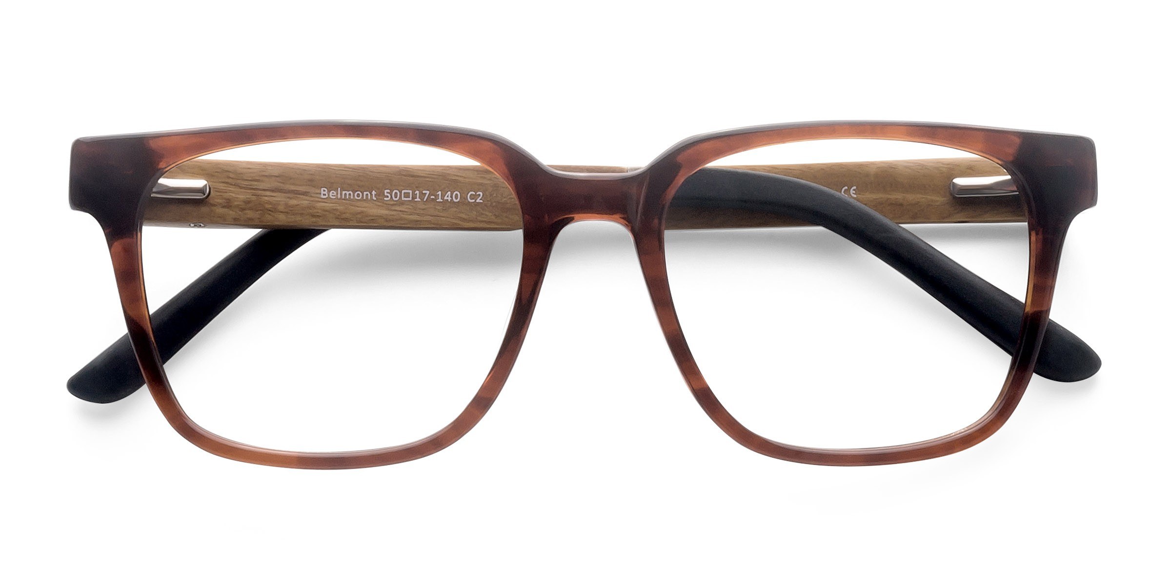 Brun Belmont - Wood-texture Lunettes de vue