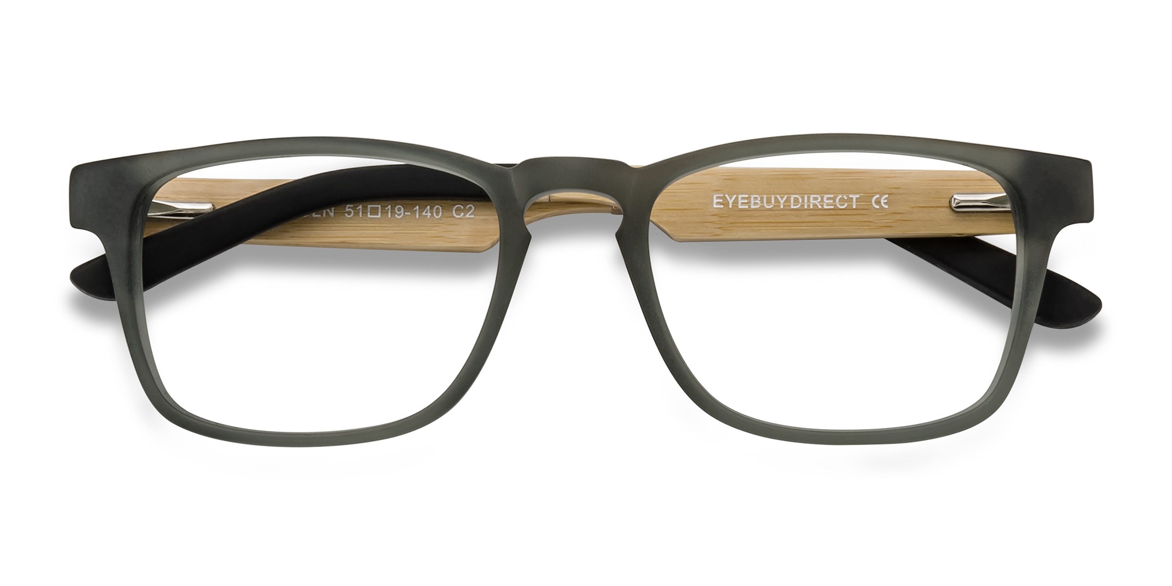 Gris Lincoln - Wood-texture Lunettes de vue