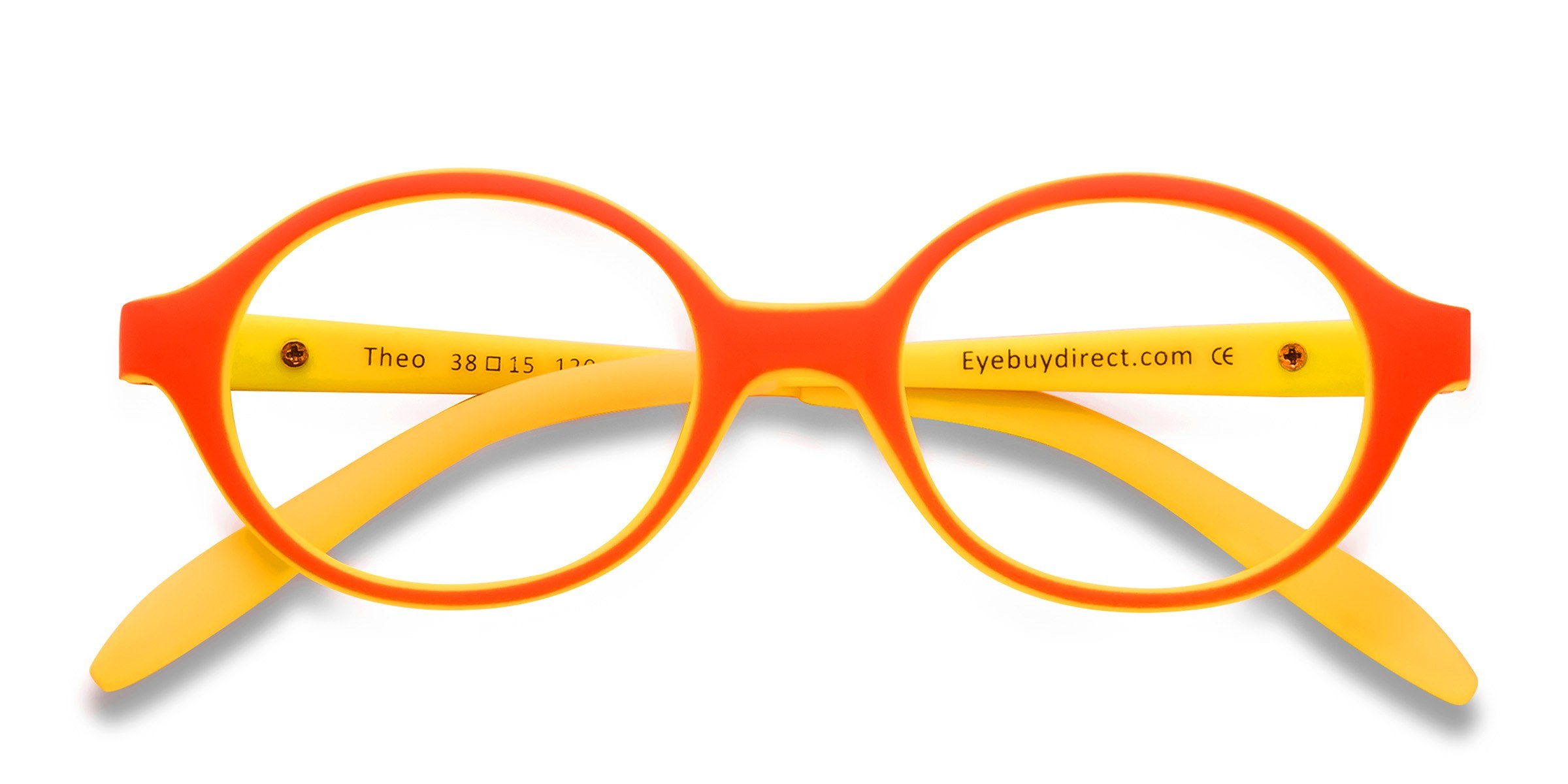 Orange/Yellow Theo - Plastique Lunettes de vue