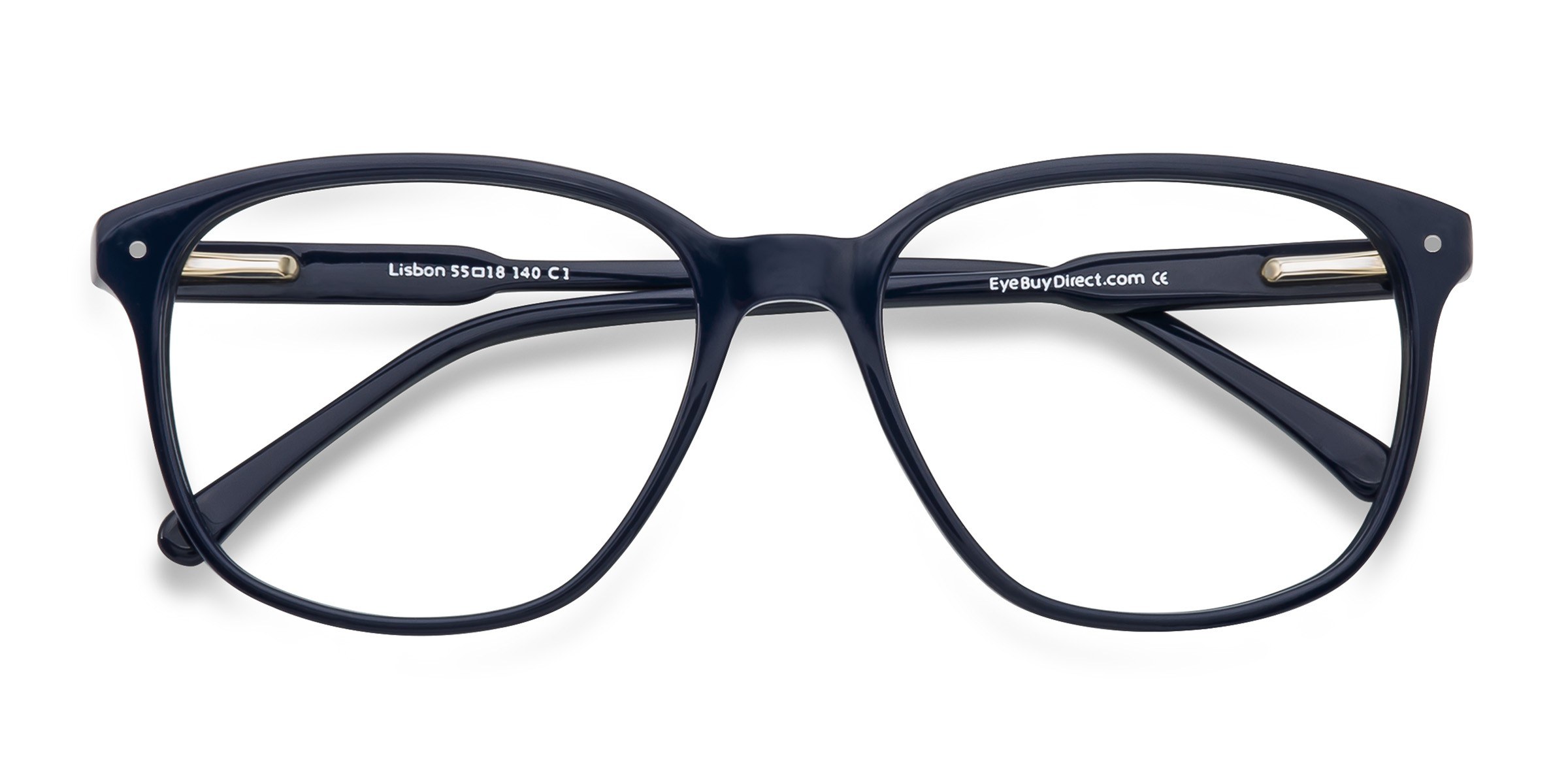 Navy Lisbon - Plastic Eyeglasses