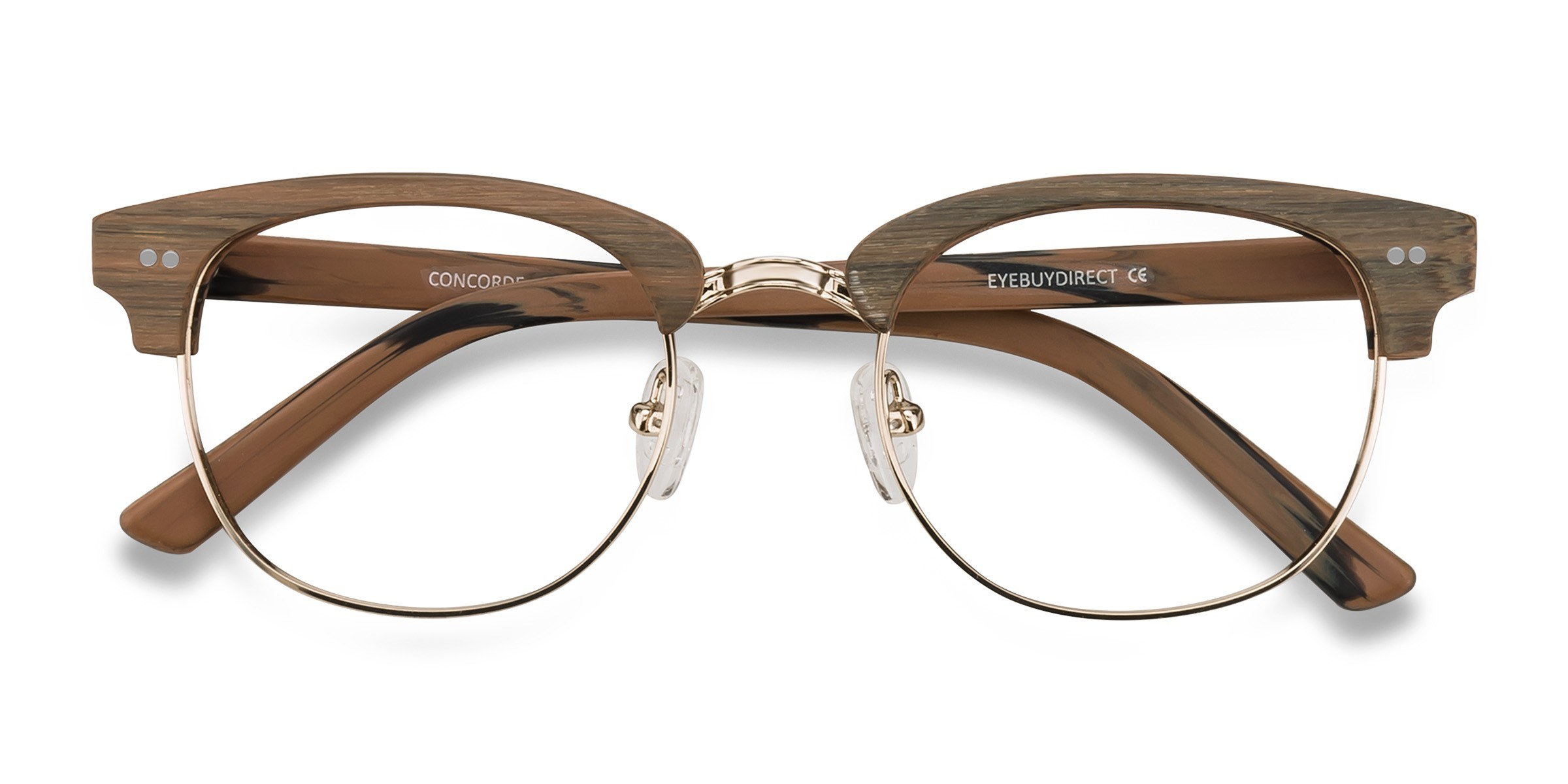 Brown/Golden Concorde -  Acetate-metal Lunettes de vue