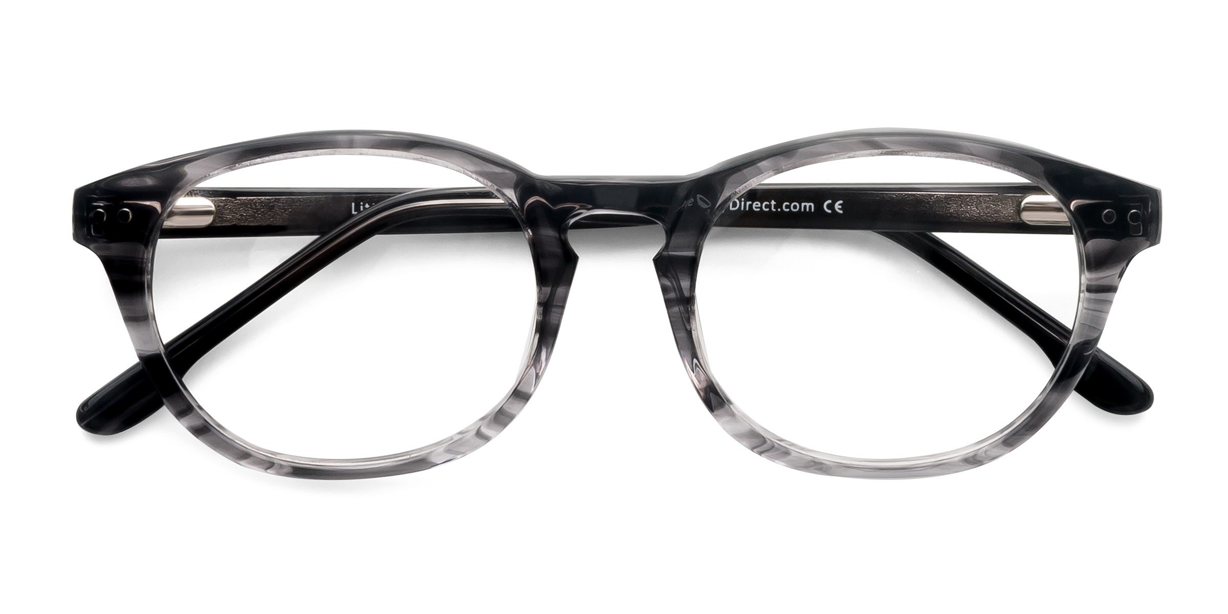 Gray Striped Little Things - Acetate Eyeglasses