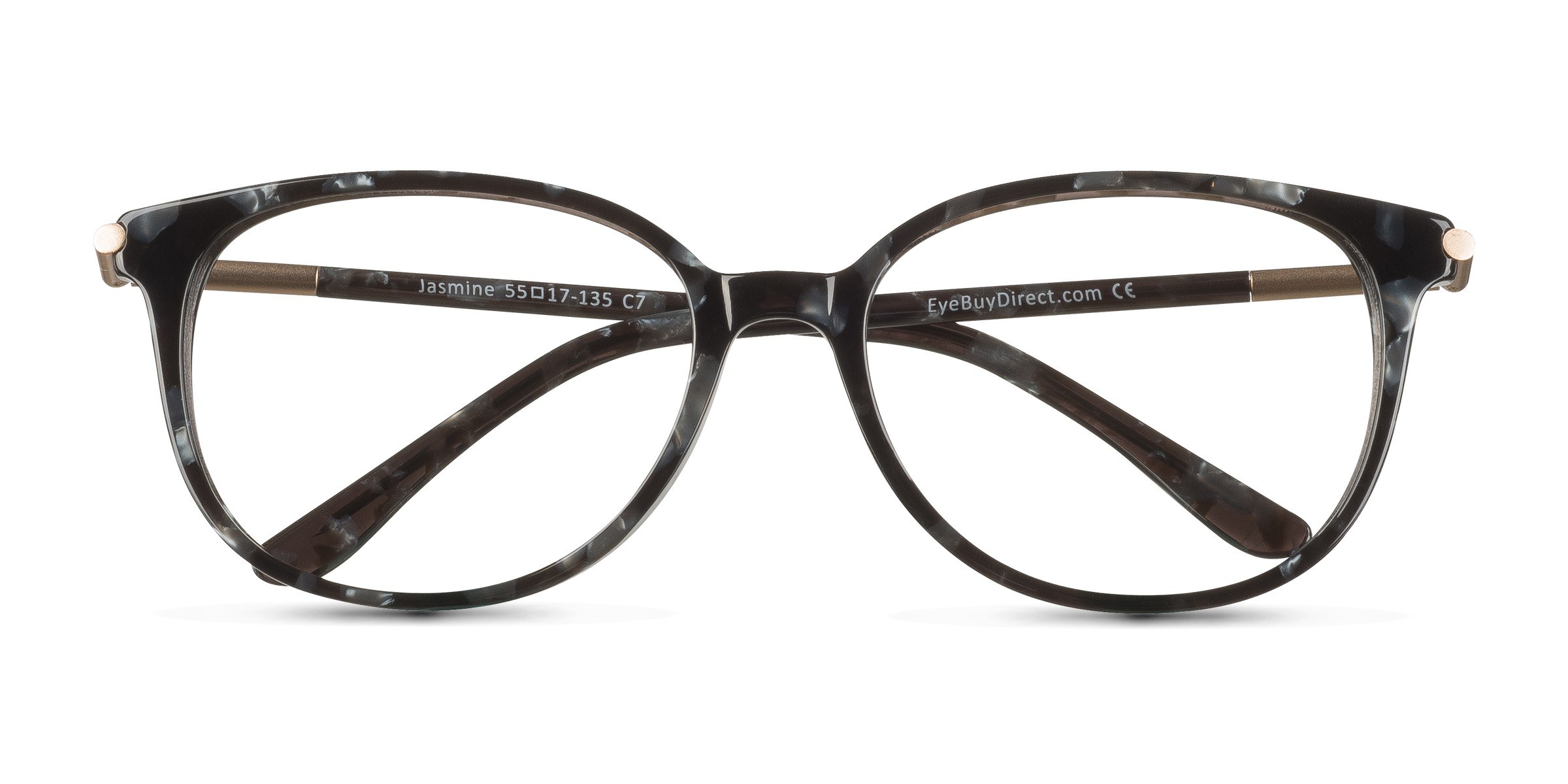 Gray Floral Jasmine -  Acetate Eyeglasses