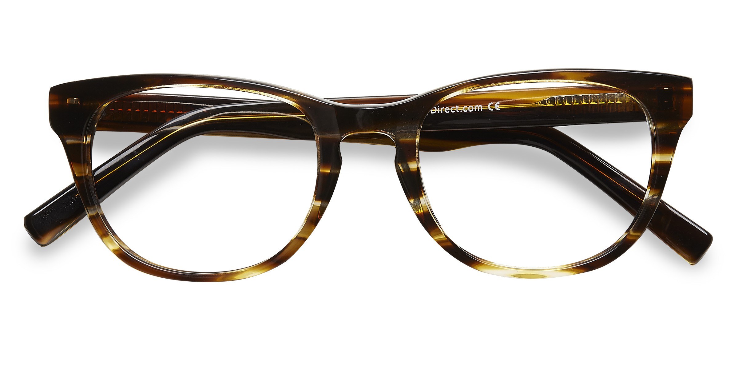 Brown Striped Confidence - Acetate Eyeglasses