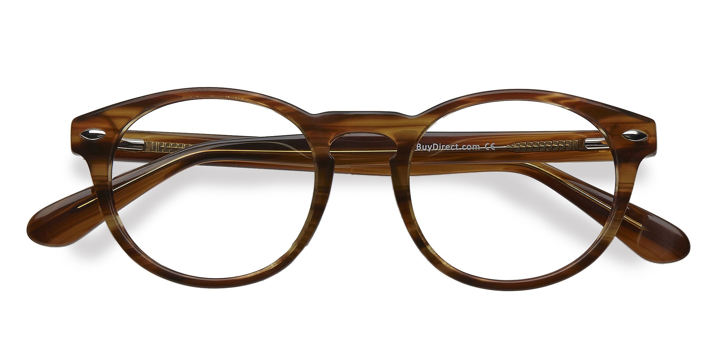 Brown Striped The Loop - Acétate Lunettes de vue