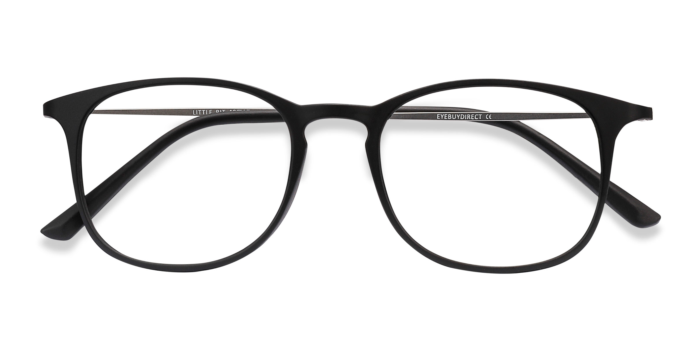 Matte Black Little Bit - Plastic Eyeglasses