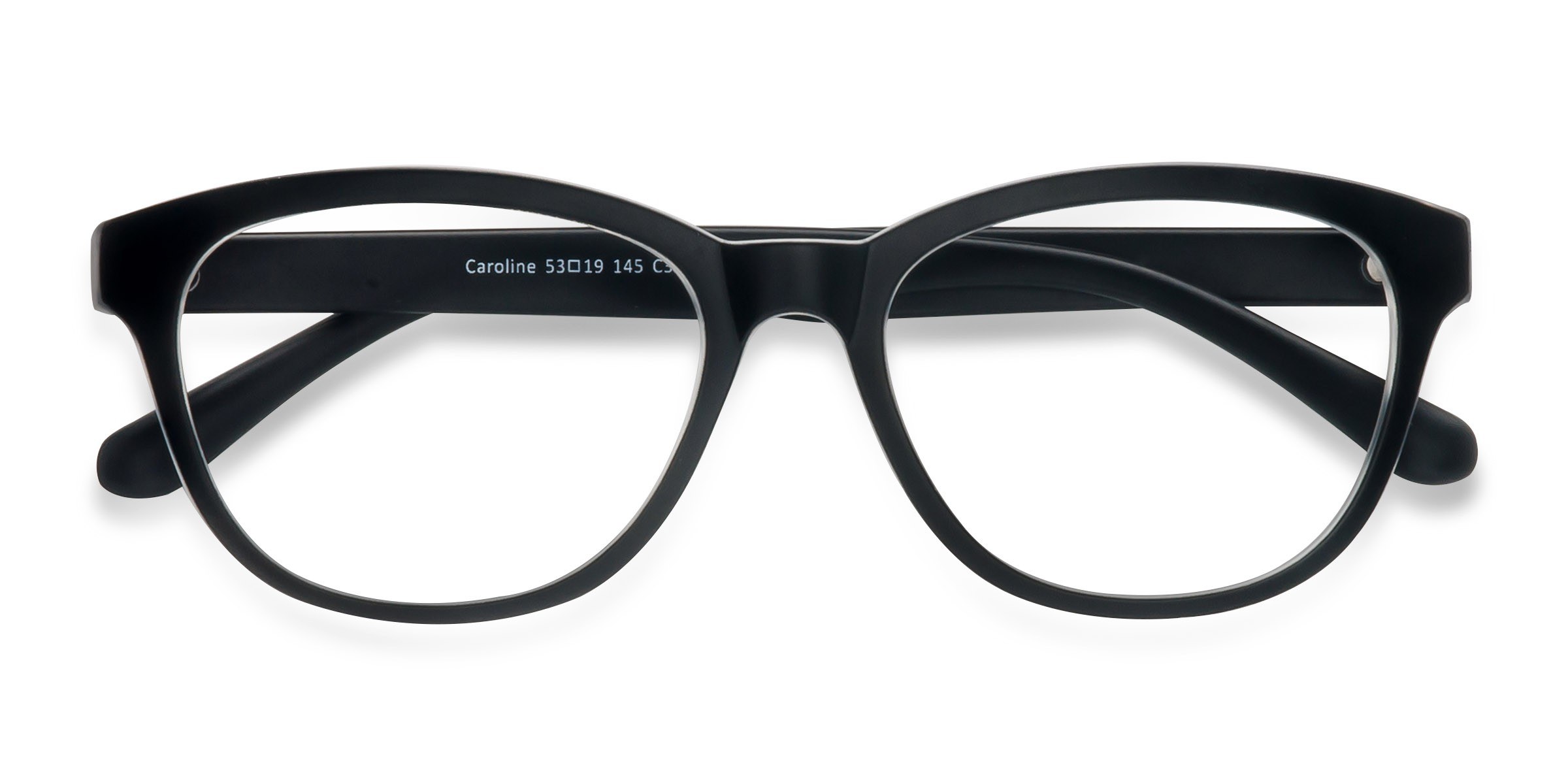 Matte Black Caroline - Plastique Lunettes de vue
