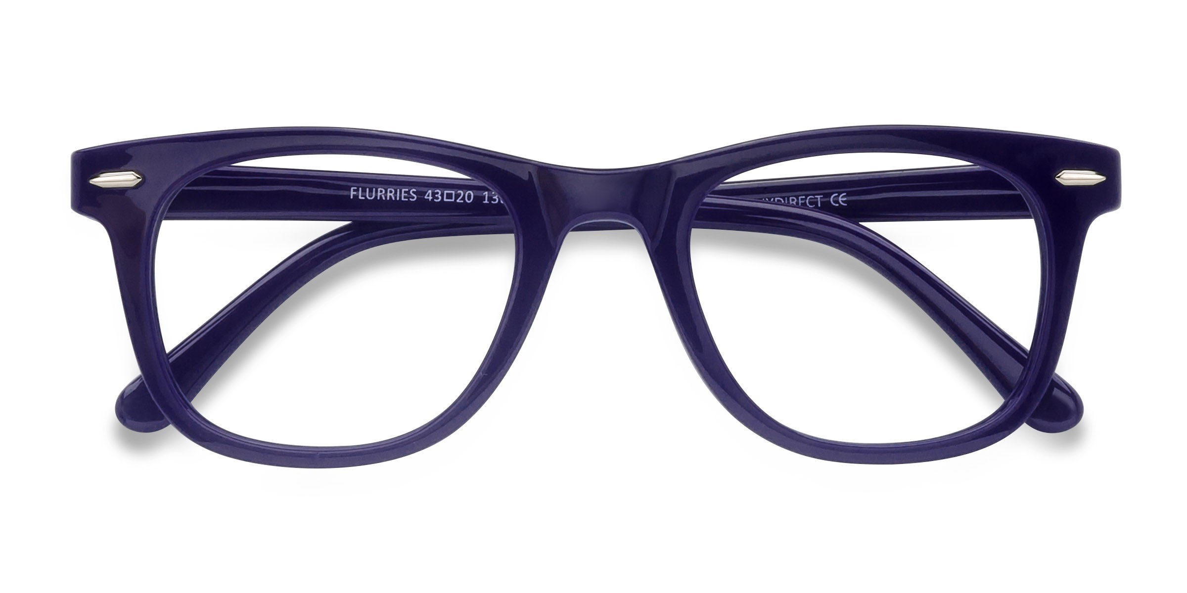 Navy Flurries - Plastic Eyeglasses