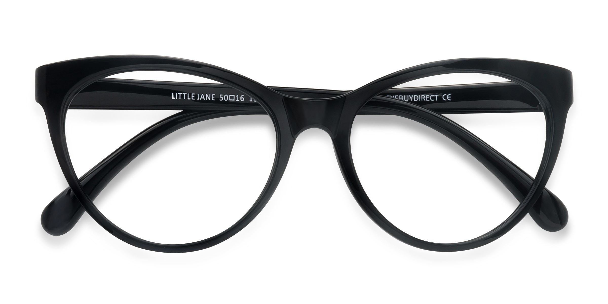 Black Little Jane -  Plastic Eyeglasses