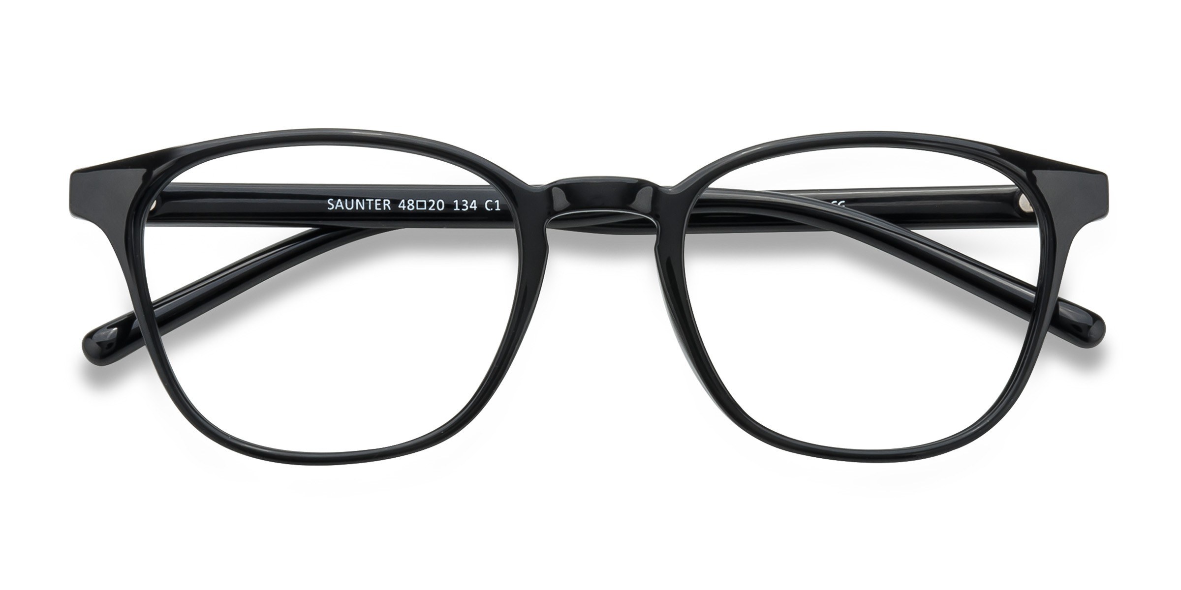 Black Saunter - Plastic Eyeglasses