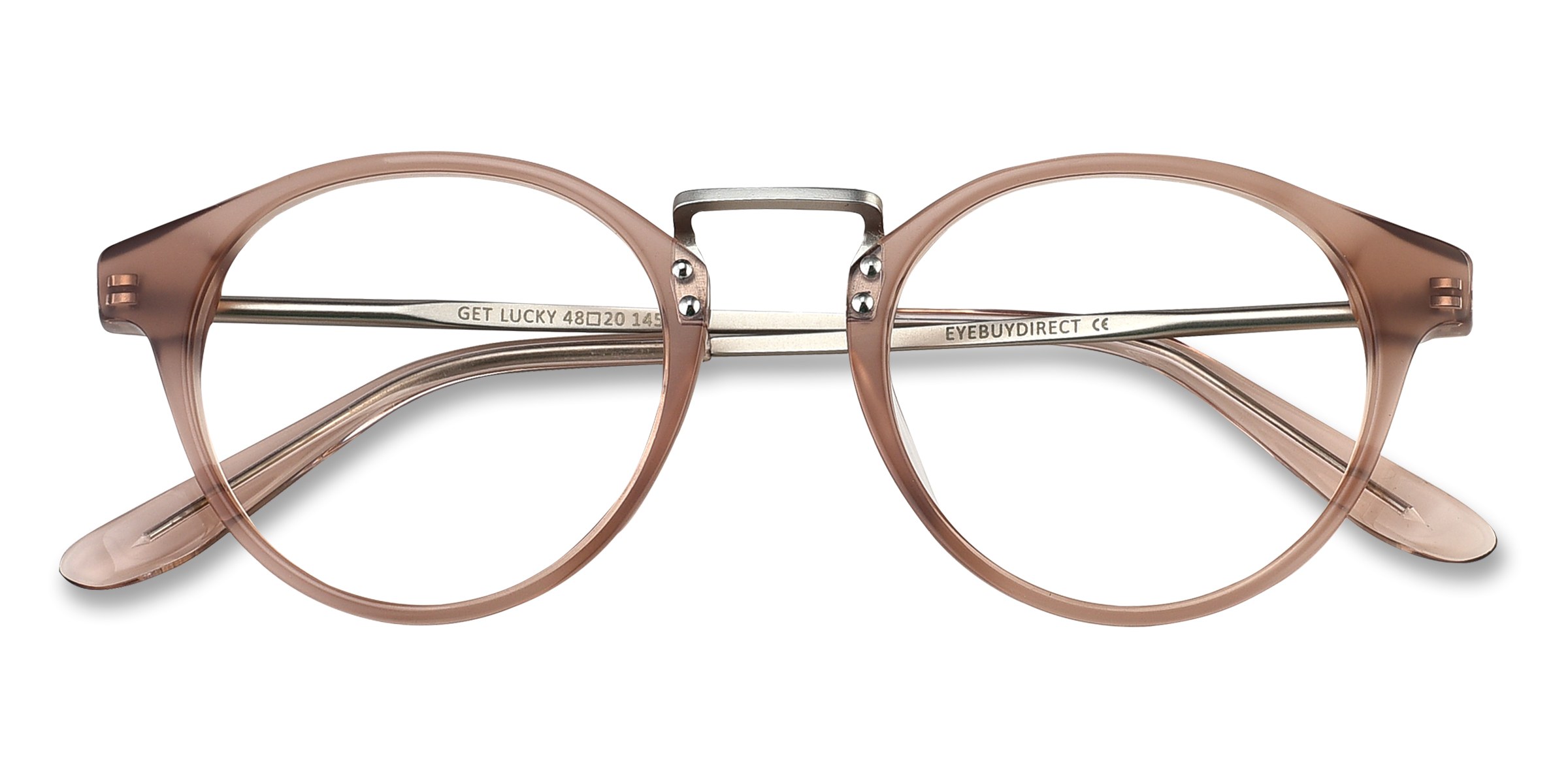 Brown/Silver Get Lucky - Acetate-metal Eyeglasses