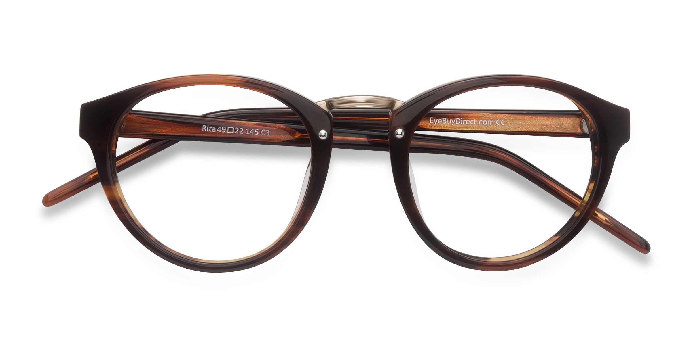 Brown Rita - Metal Eyeglasses