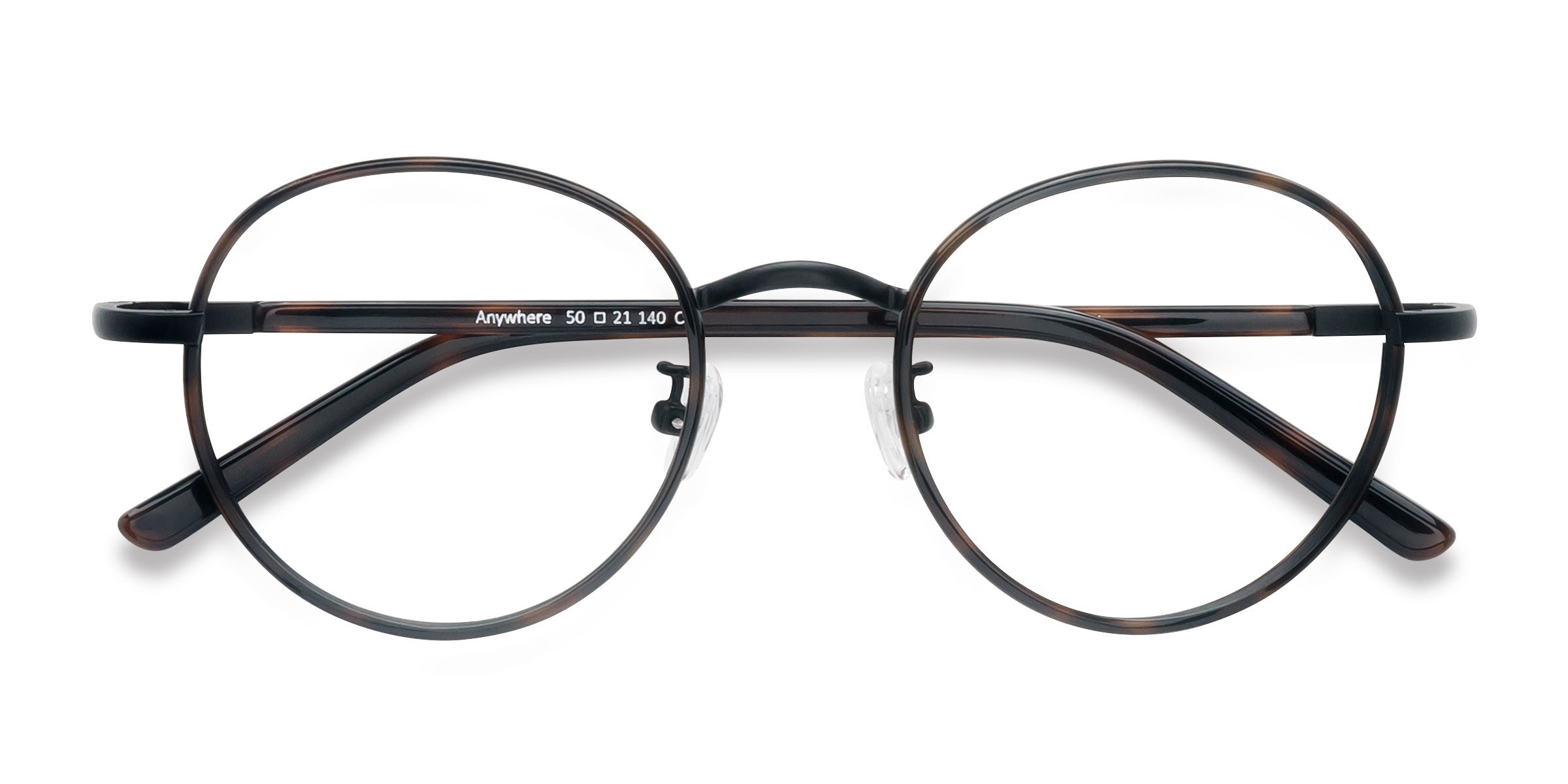 Dark Tortoise Anywhere -  Metal Eyeglasses
