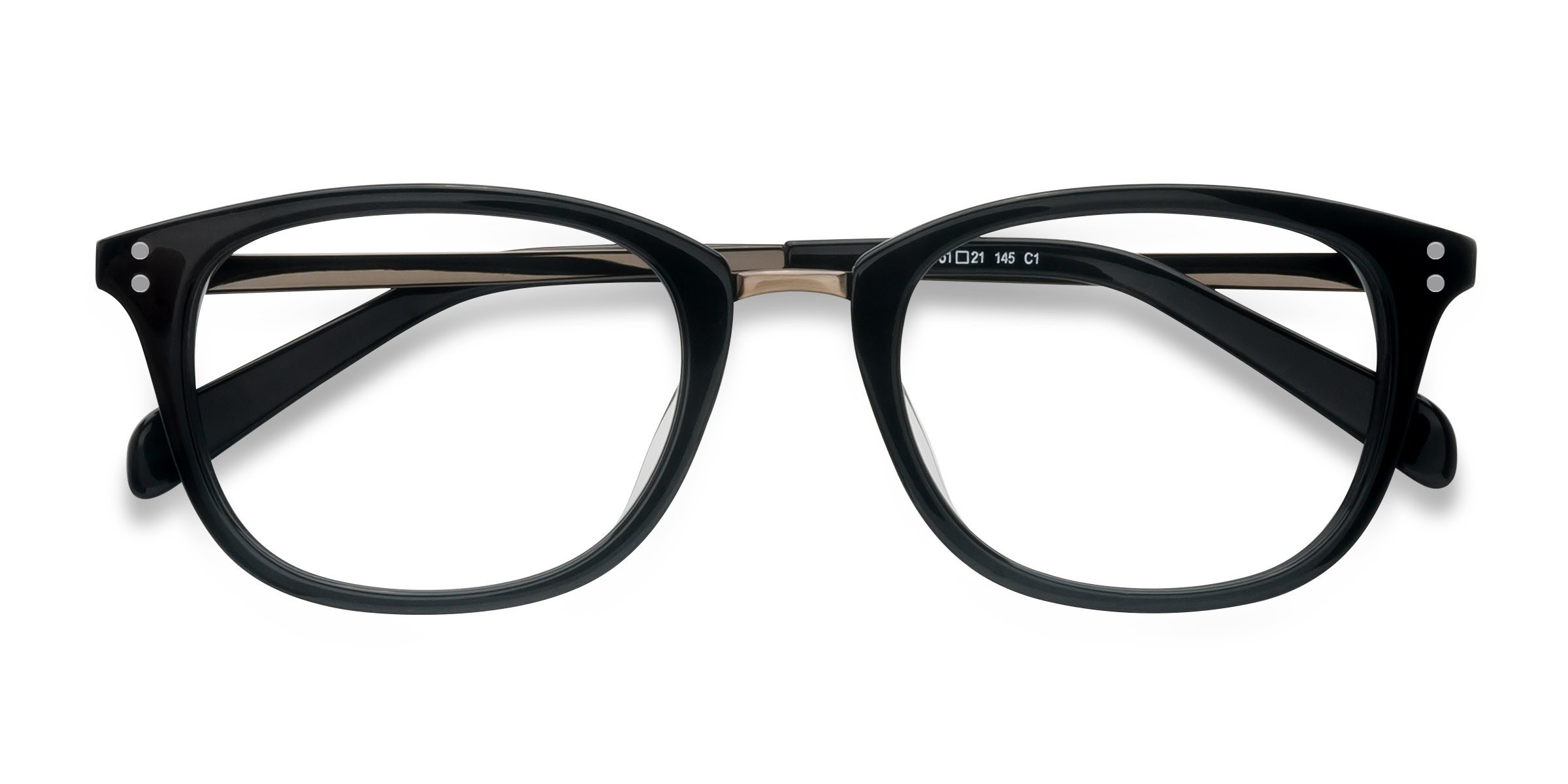 Black Synopsis - Acetate-metal Eyeglasses