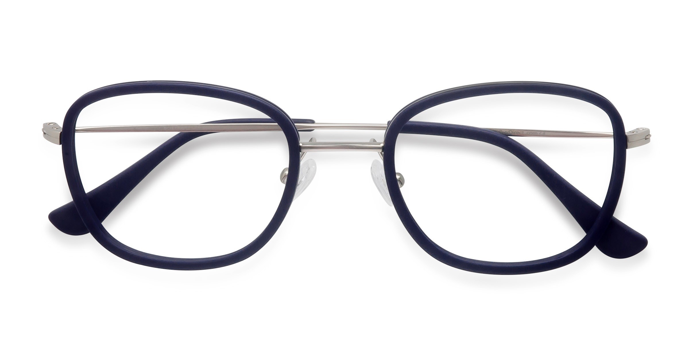 Matte Navy Trapeze - Acetate Eyeglasses