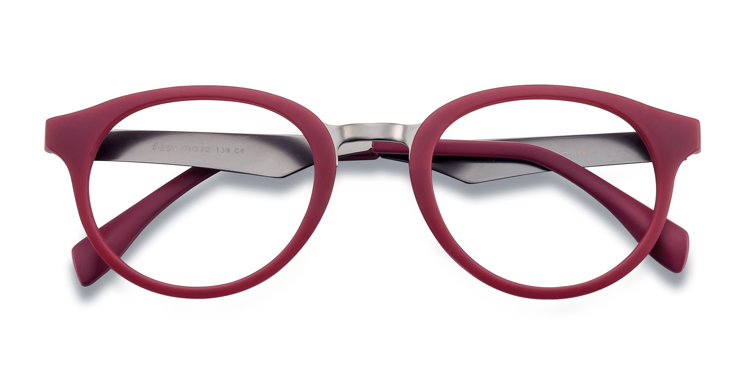 Matte Burgundy Aisu - Plastic Eyeglasses