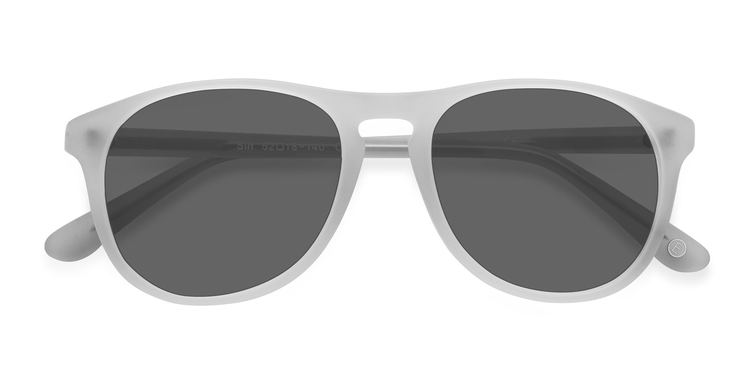 Matte Clear Silt - Acetate Sunglasses