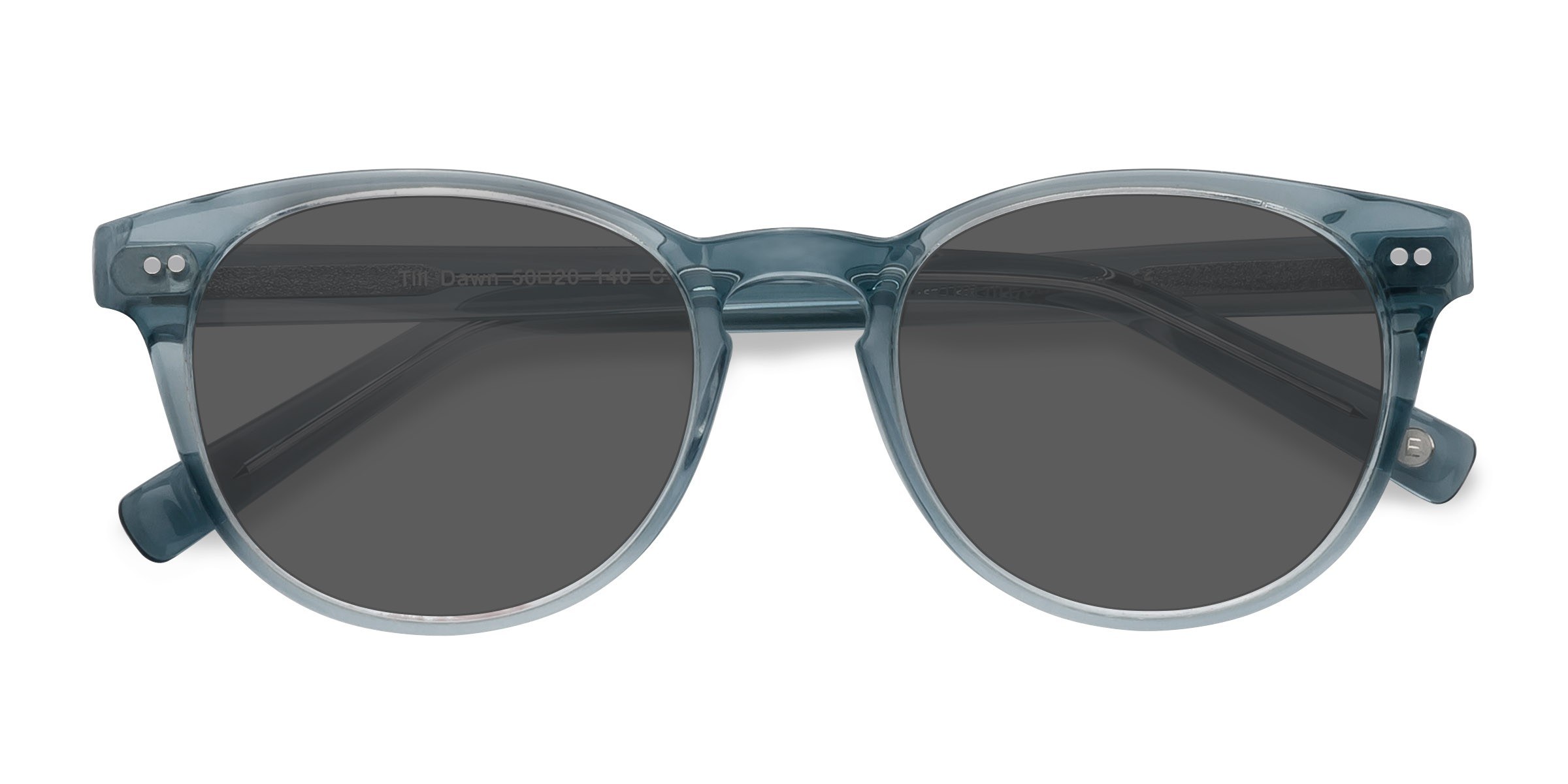 Clear Blue Till Dawn - Acetate Sunglasses
