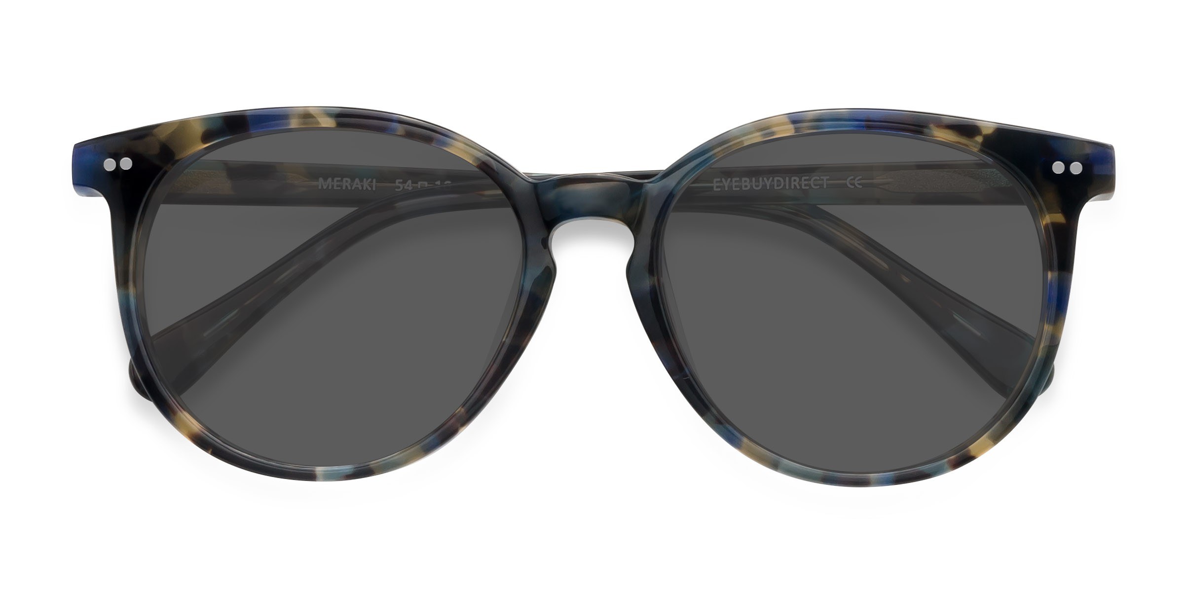 Blue Floral Meraki -  Acétate Lunettes de soleil