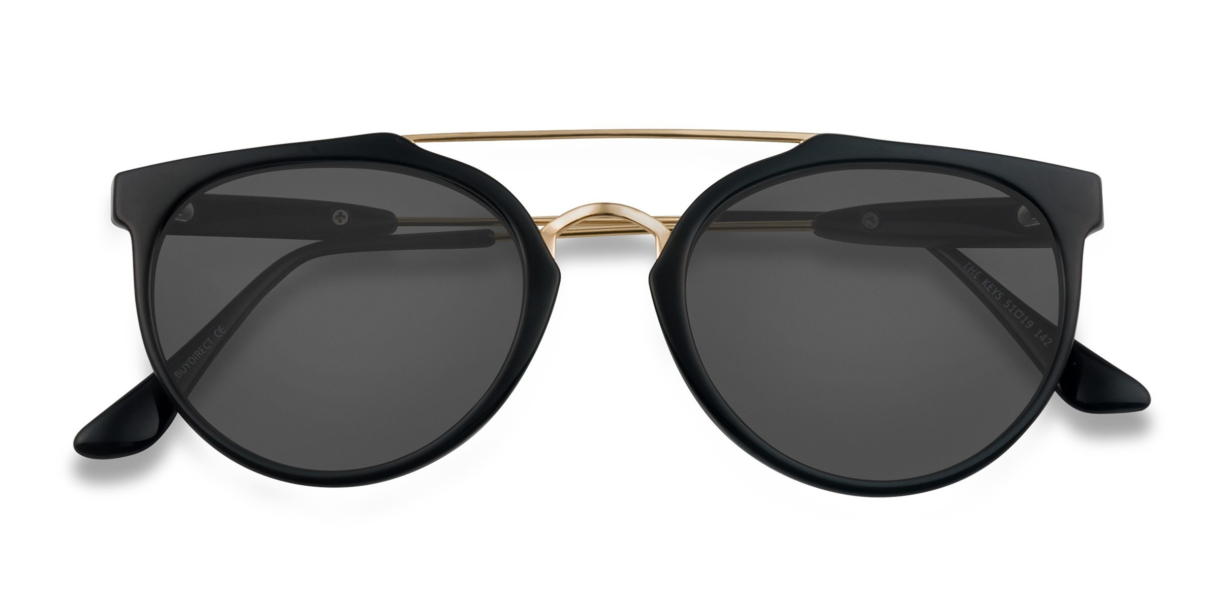 Golden Black The Keys - Plastic Sunglasses
